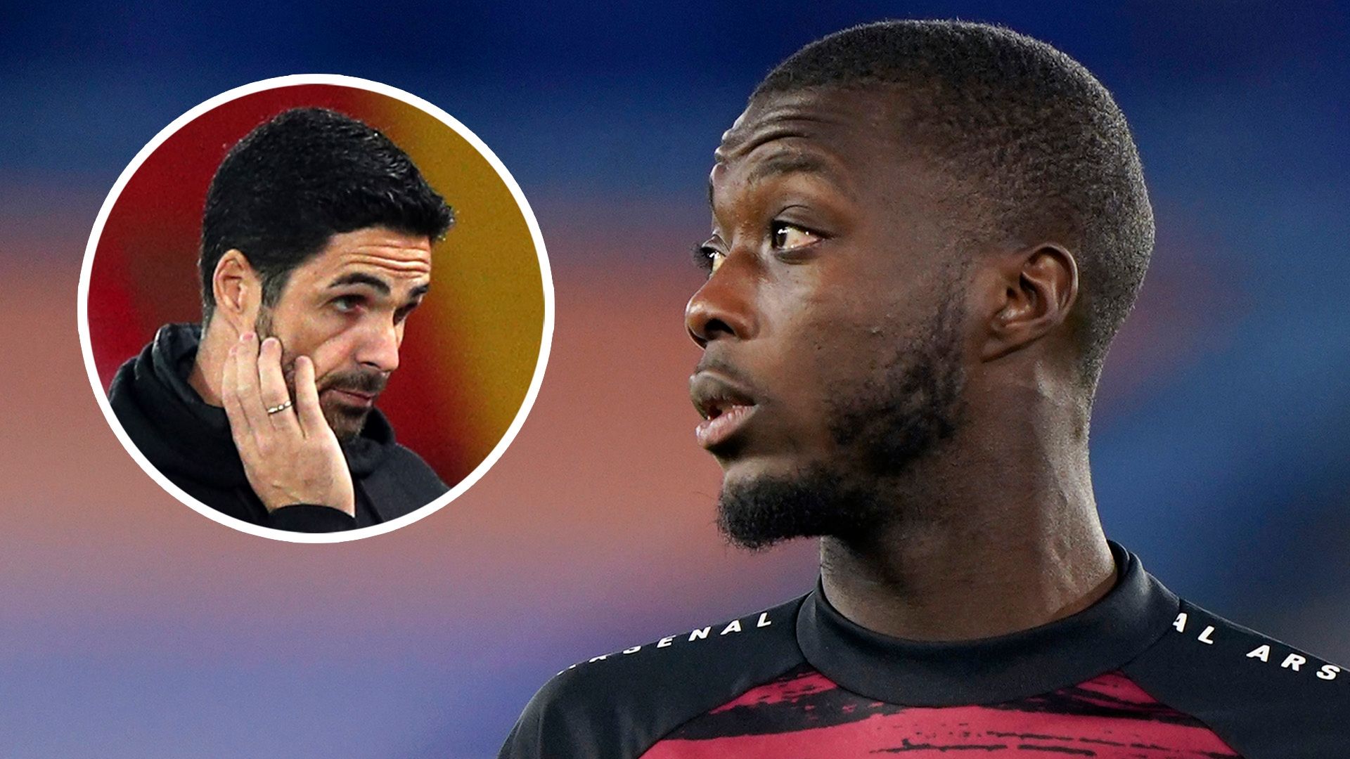 Nicolas Pepe Mikel Arteta Arsenal 2020-21