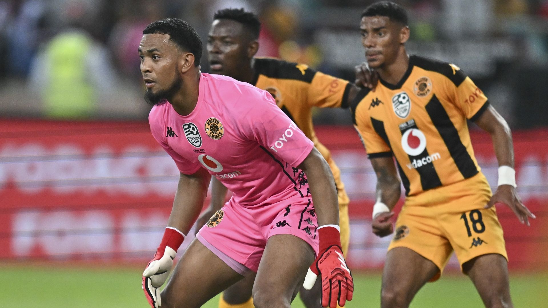 Brandon Petersen, Dillan Solomon and Zitha Kwinika, Kaizer Chiefs