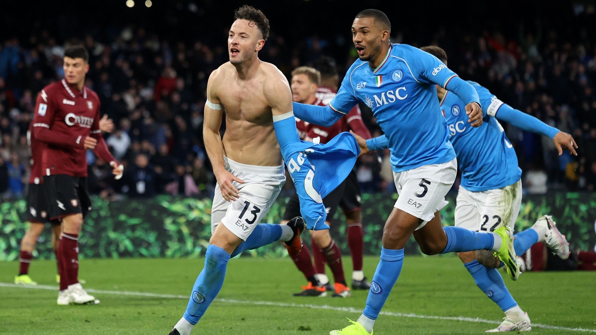 Amir Rrahmani Napoli Salernitana Serie A 13012024