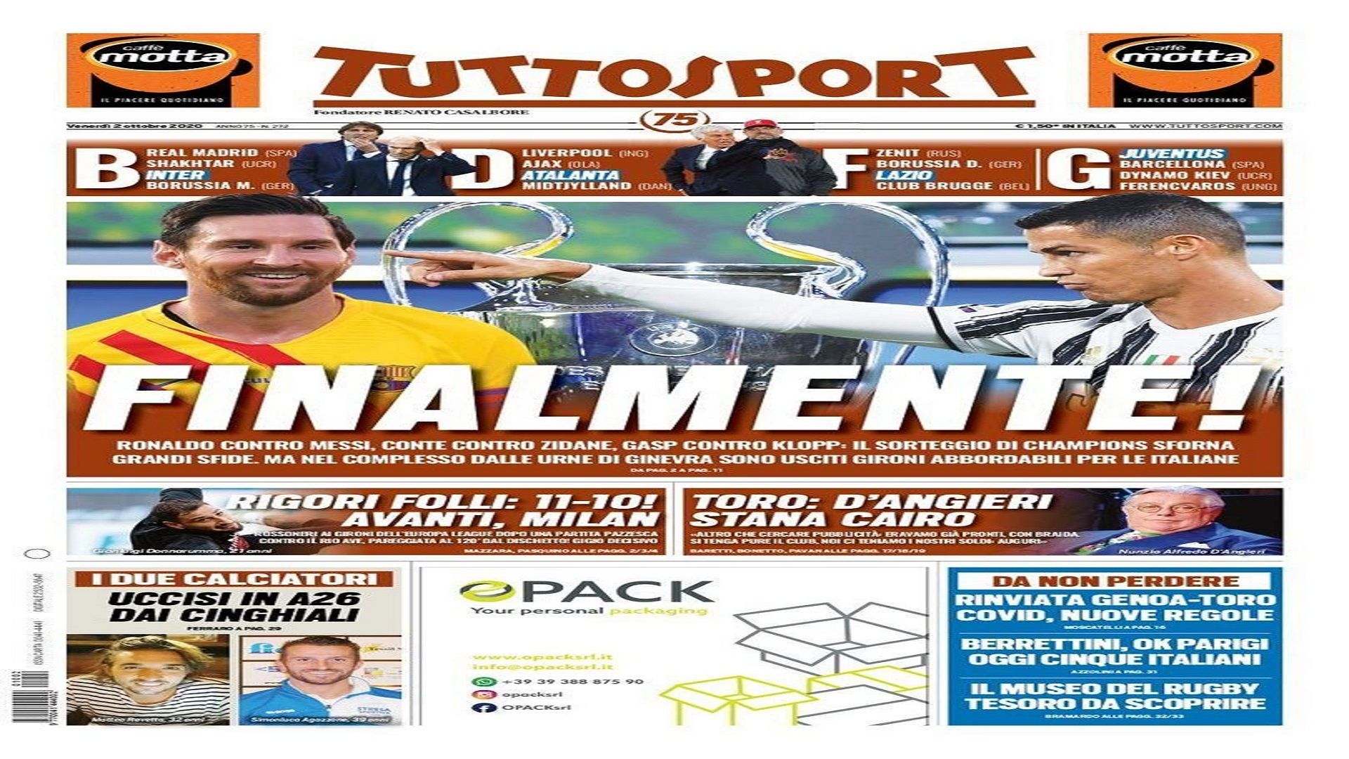 2 October Tuttosport