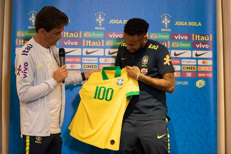 Neymar e Bebeto 100 jogos