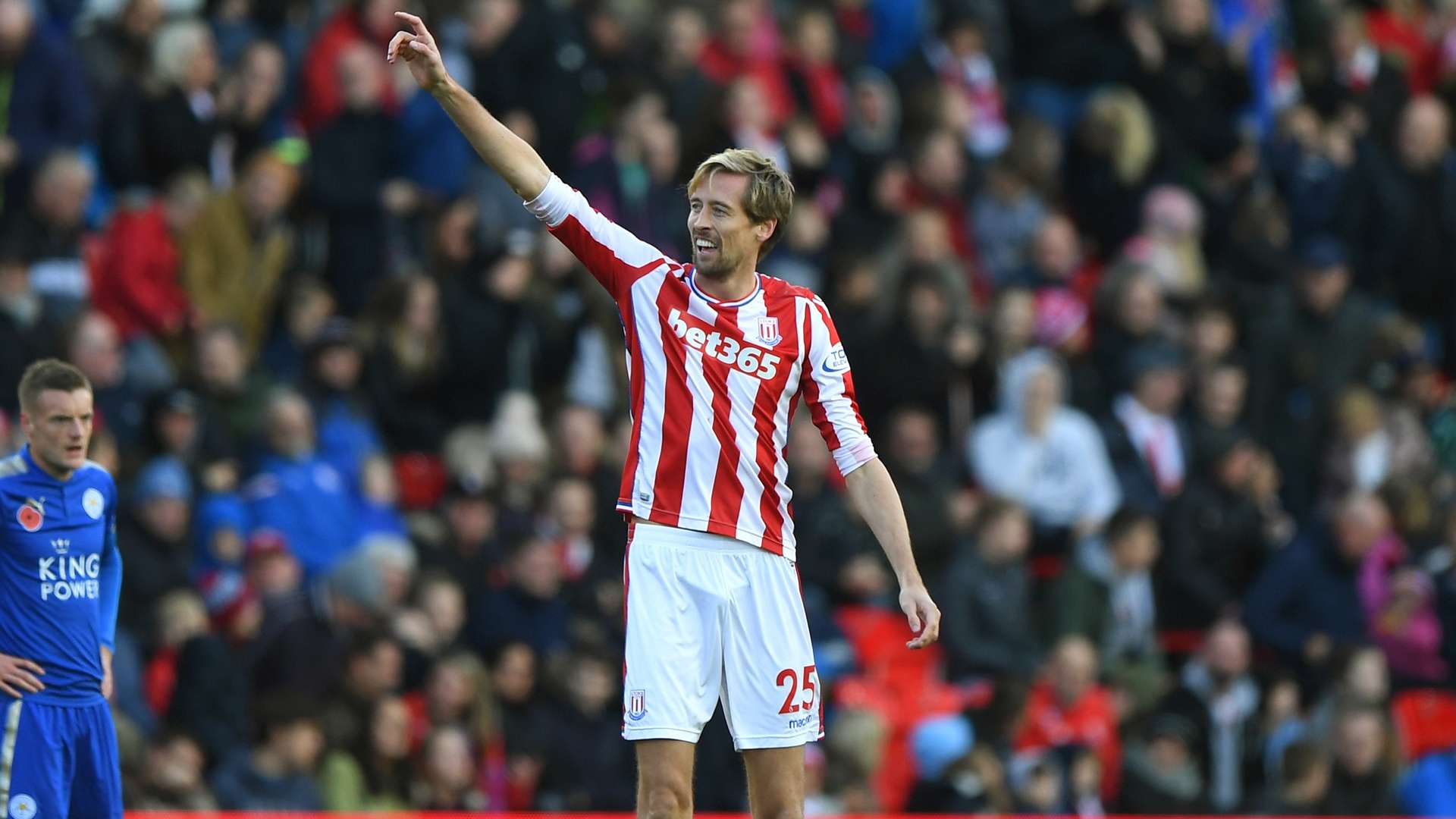 Peter Crouch Stoke Leicester Premier League 11042017