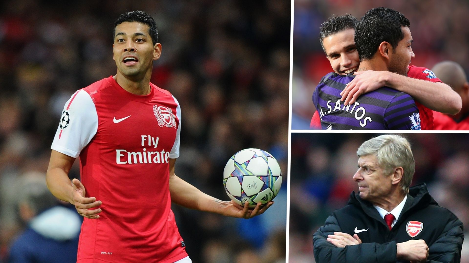 Andre Santos Arsene Wenger Robin van Persie Arsenal GFX