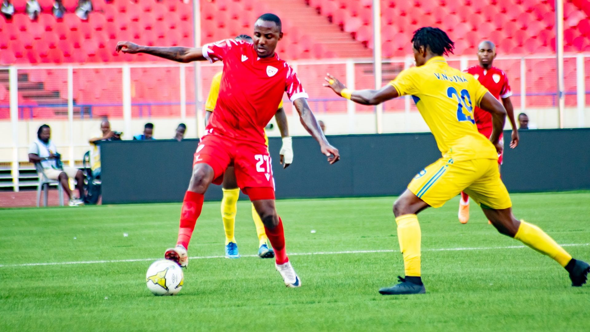 Katleho Mkhabela & Valentin Nouma, St Eloi Lupopo vs Sekhukhune United, October 2023