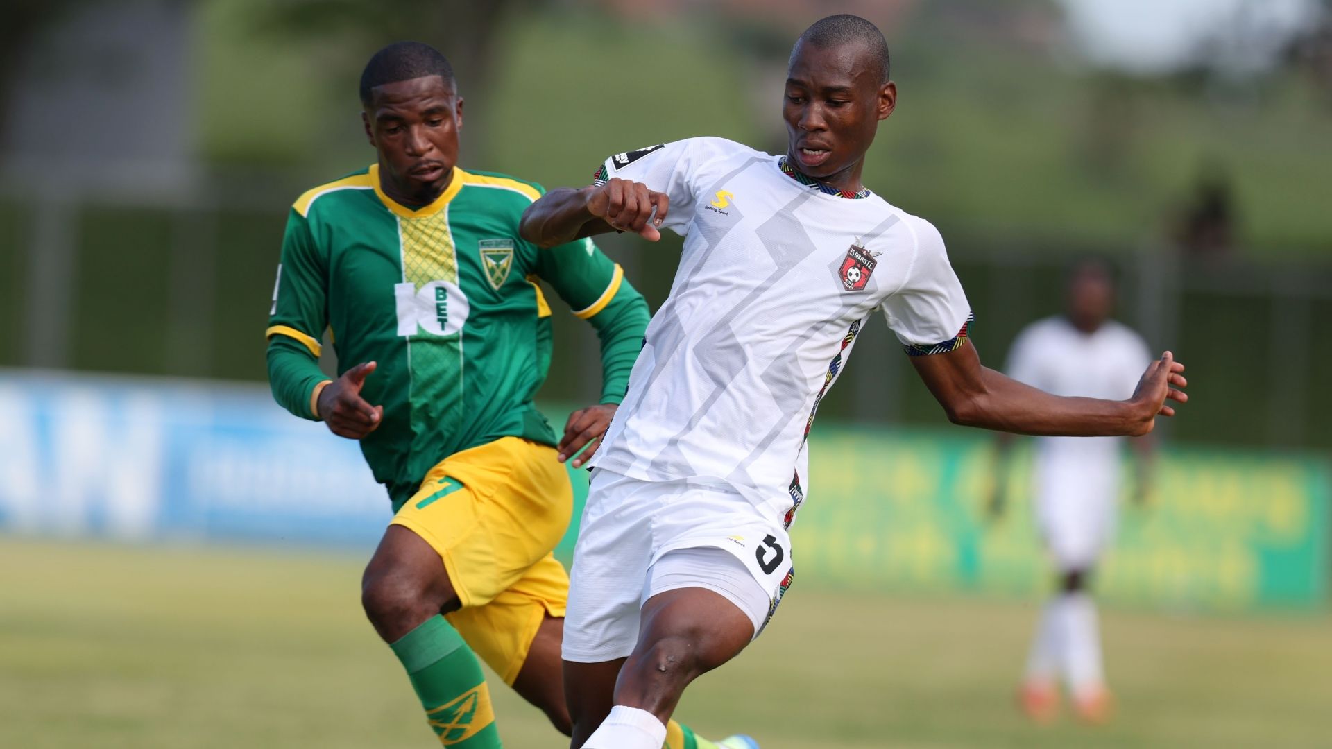 Samukele Kabini, TS Galaxy & Kagiso Malinga, Golden Arrows, January 2025.