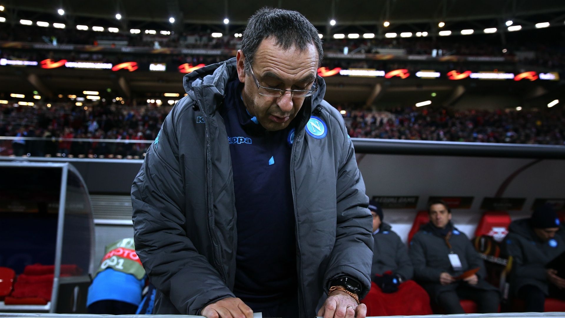 Maurizio Sarri RB Leipzig Napoli UEFA Europa League 02222018