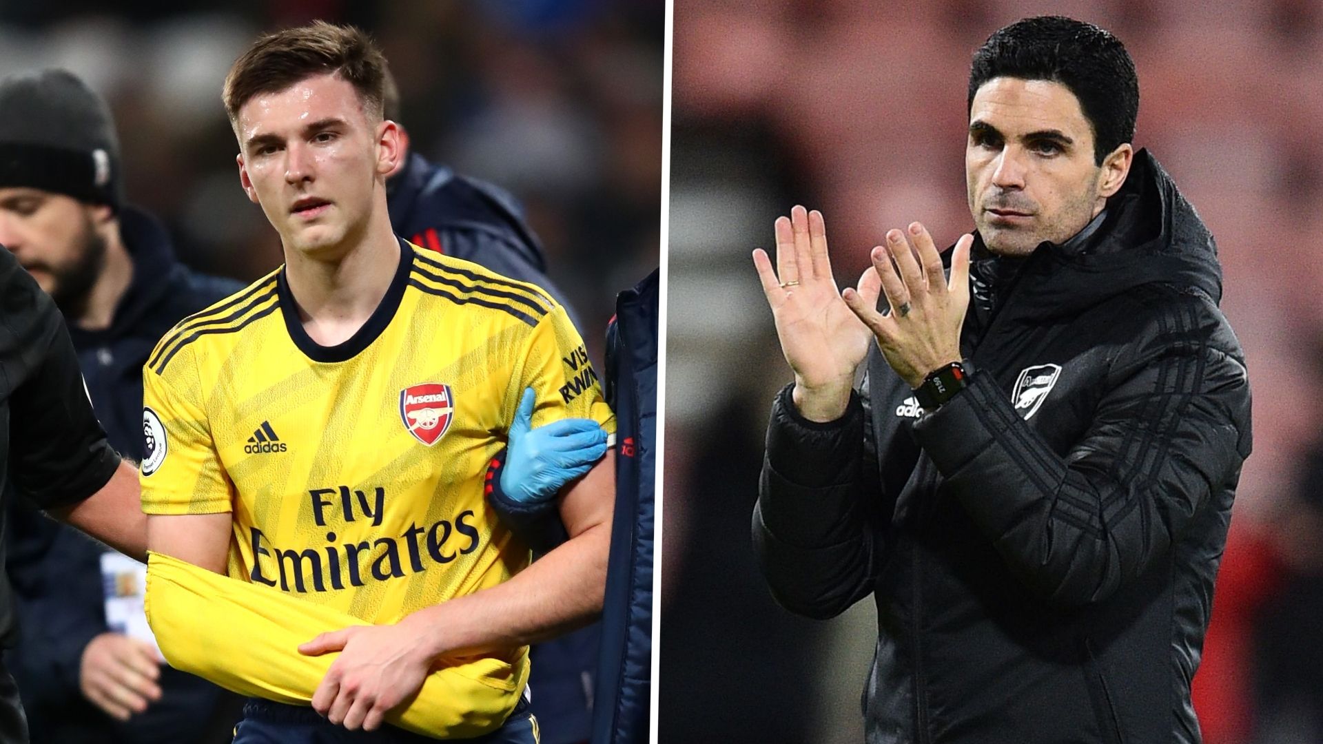 Kieran Tierney Mikel Arteta Arsenal 2019-20 GFX