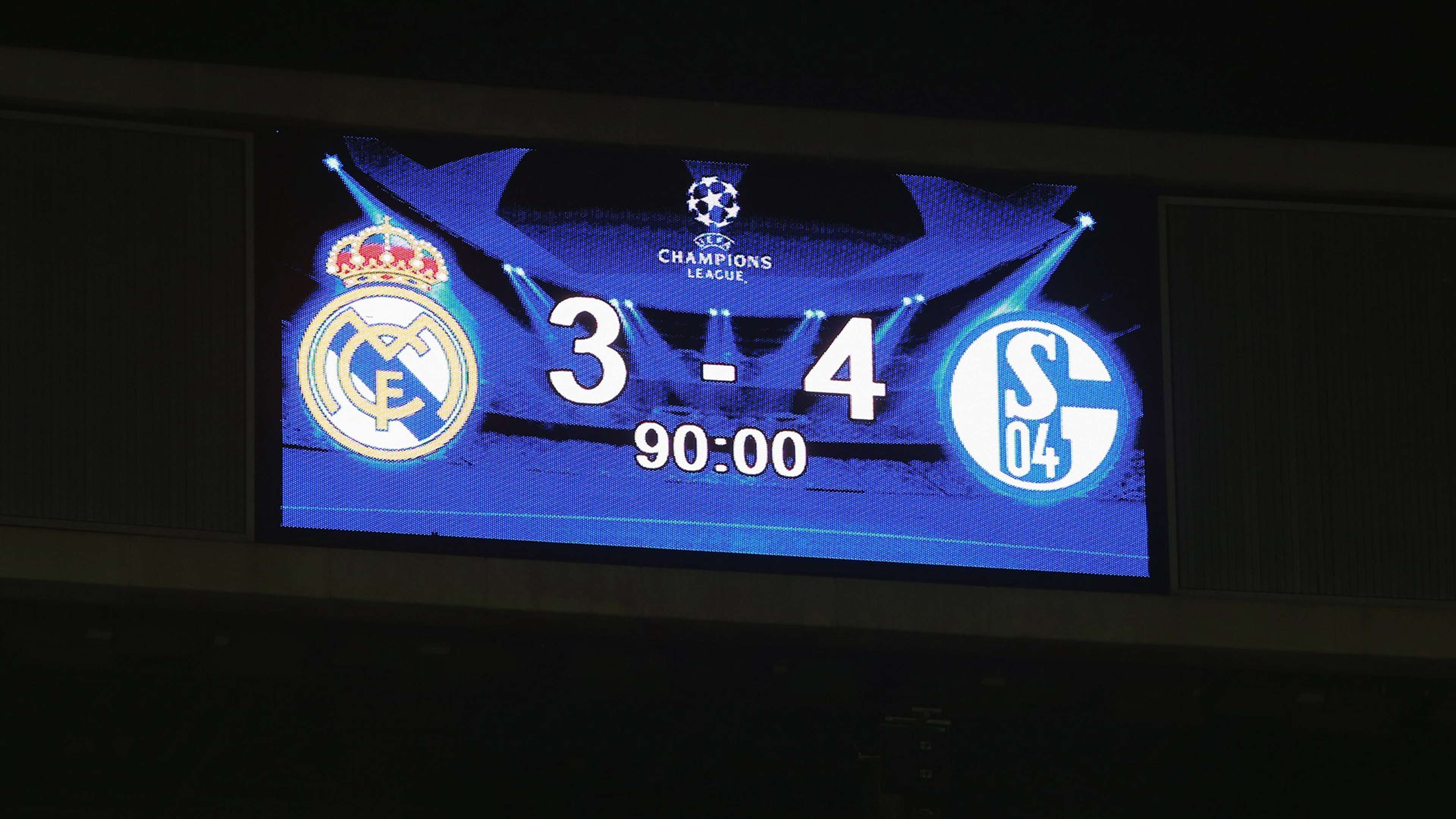 Scoreboard Real Madrid Champions League 10042015