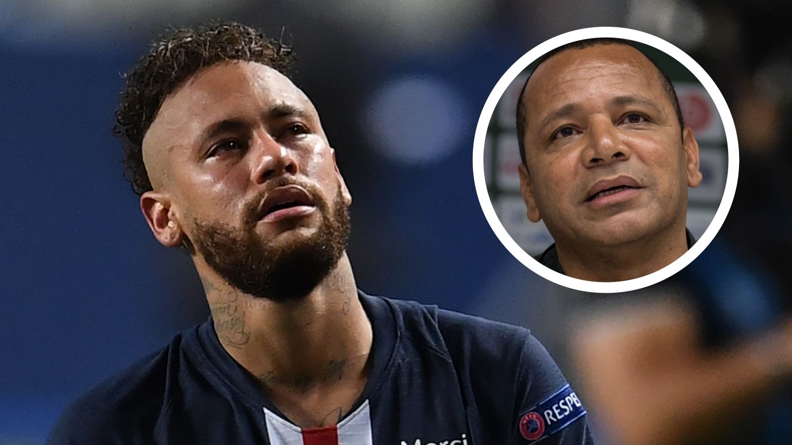 Neymar PSG crying father