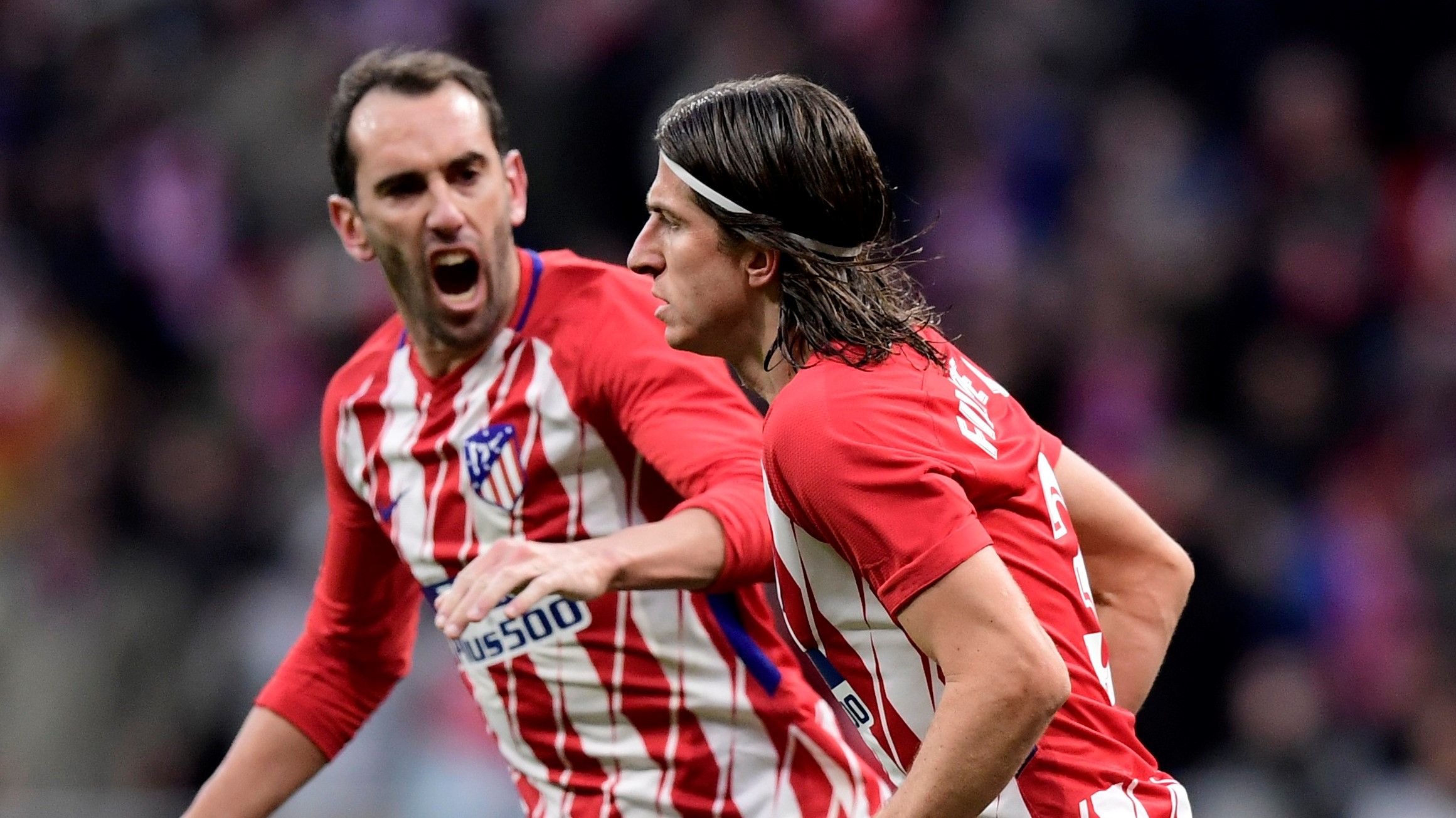 Diego Godin Filipe Luis Atletico de Madrid Real Sociedad LaLiga 02122017