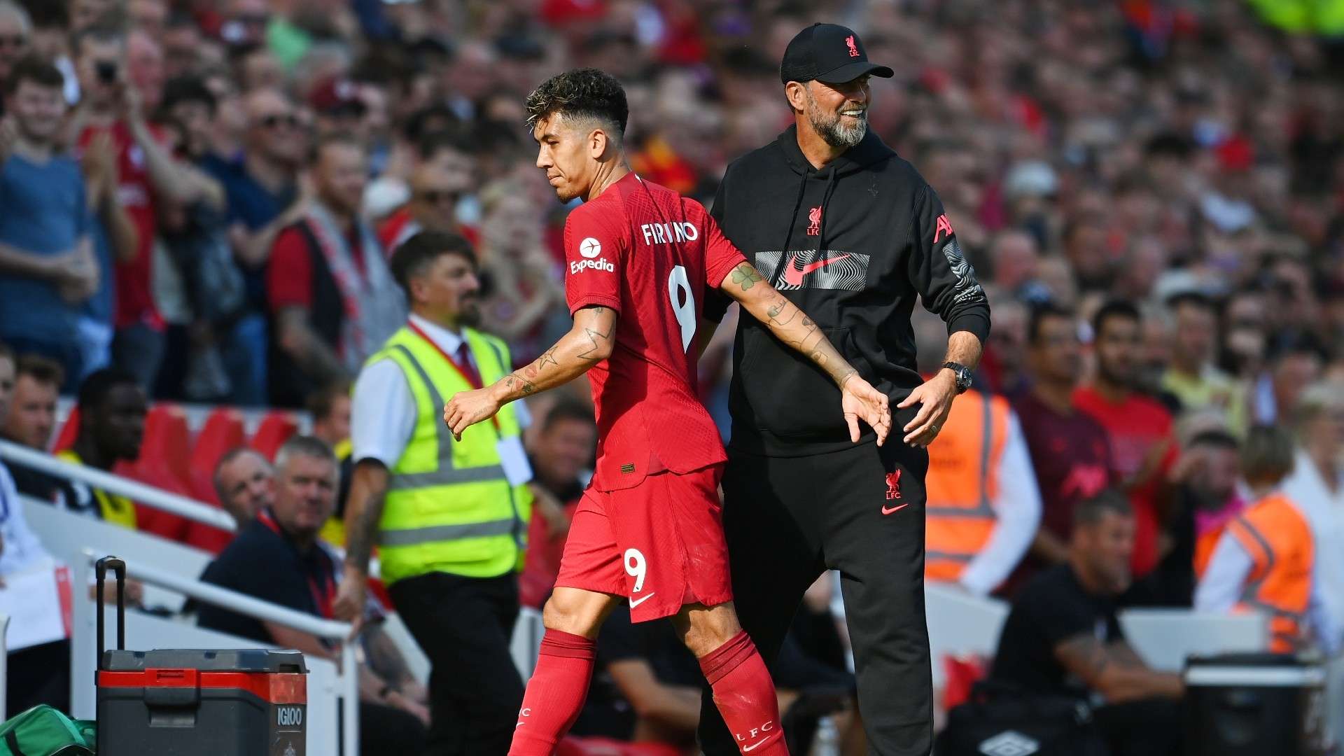 Roberto Firmino Jurgen Klopp Liverpool 2022-23