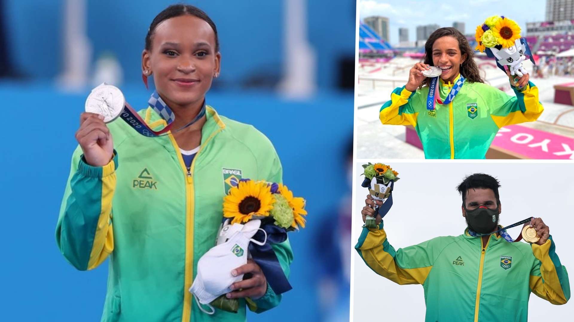 Rebeca Andrade, Rayssa Leal e Ítalo Ferreira - Olimpíadas Tóquio 2020