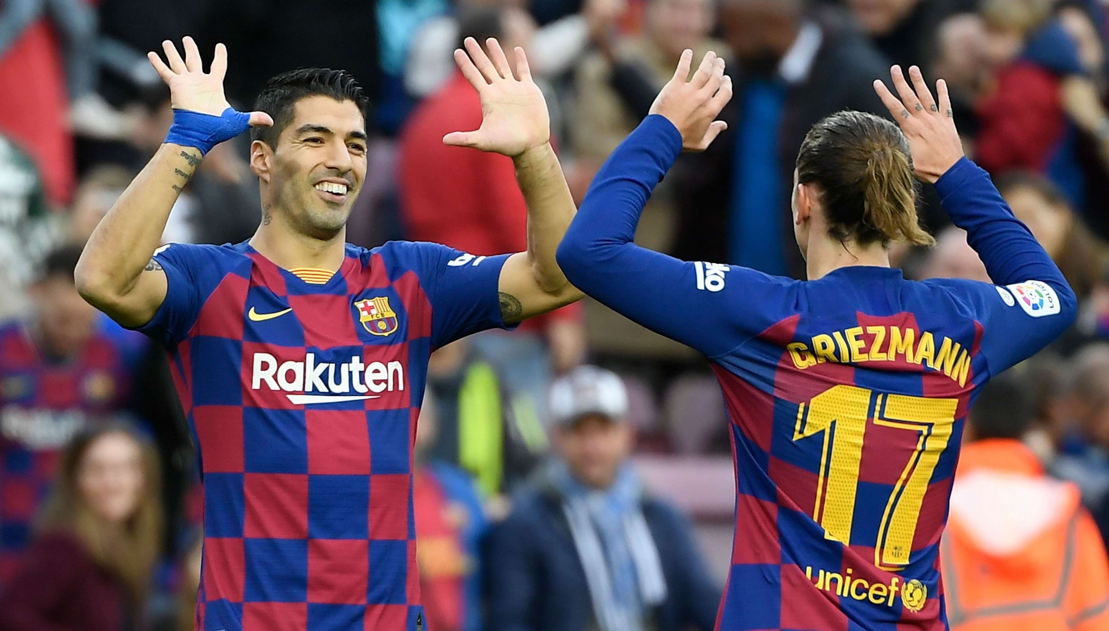 Luis Suarez Antoine Griezmann Barcelona Alavés LaLiga 21122019