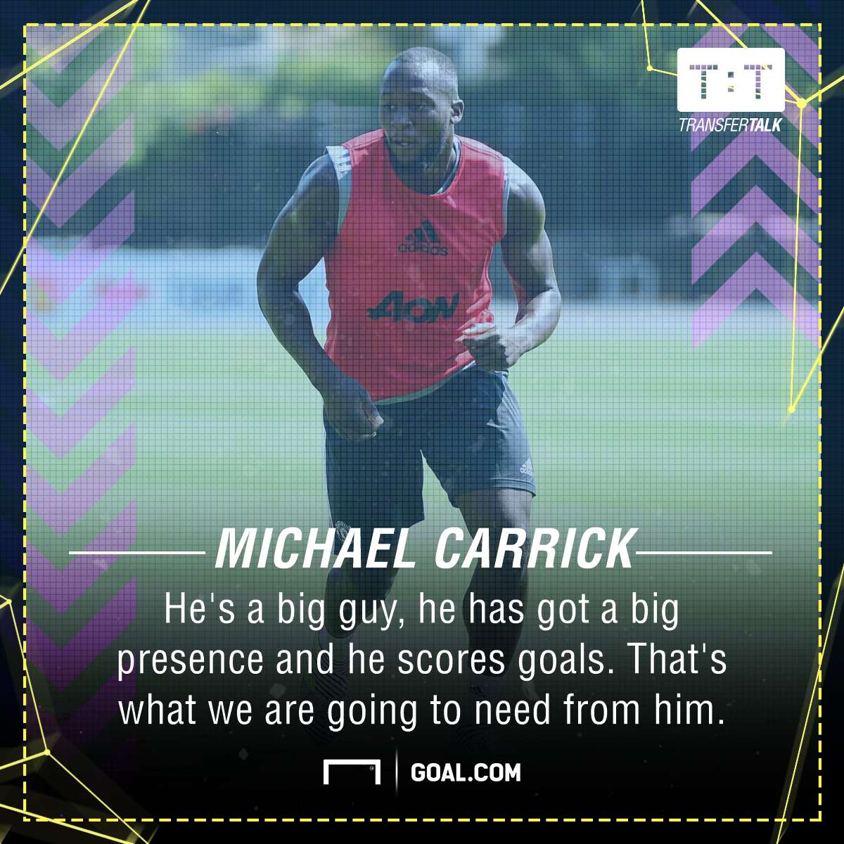 Michael Carrick Romelu Lukaku Manchester United
