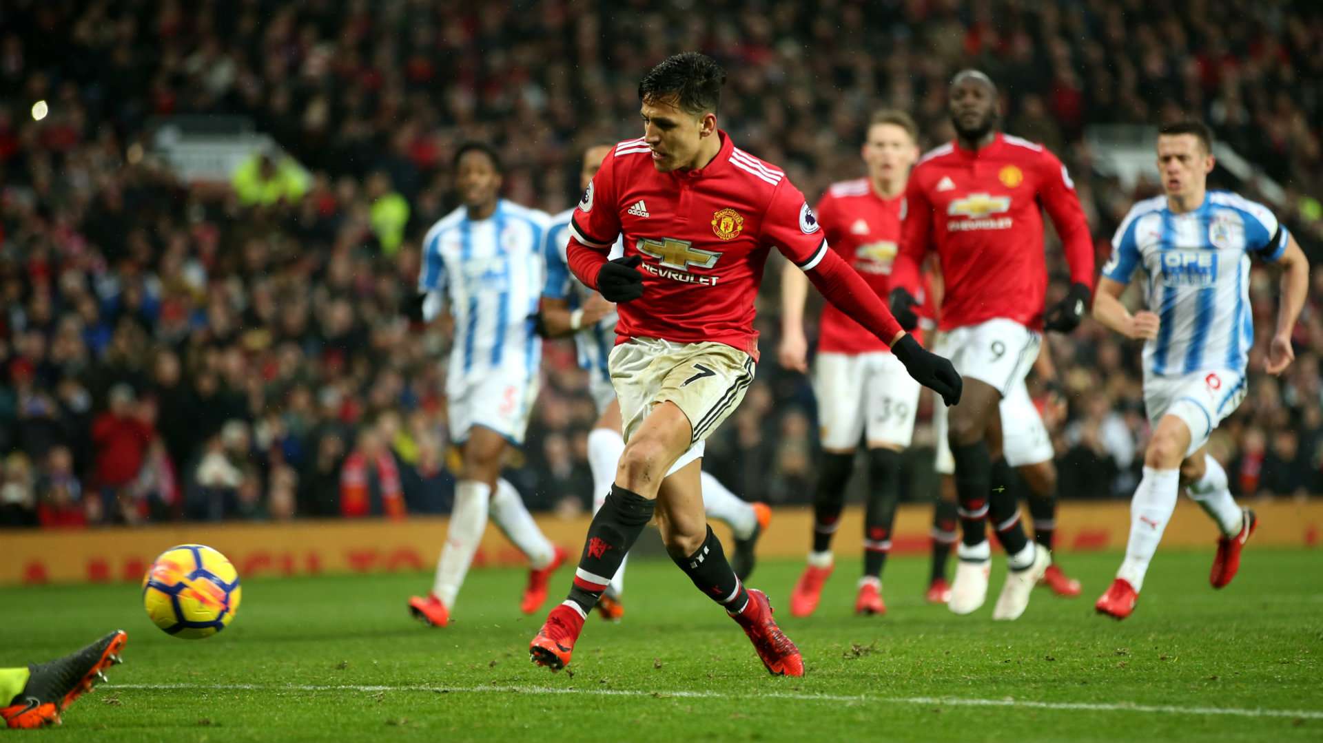 Alexis Sanchez, Man Utd vs Huddersfield, 17/18