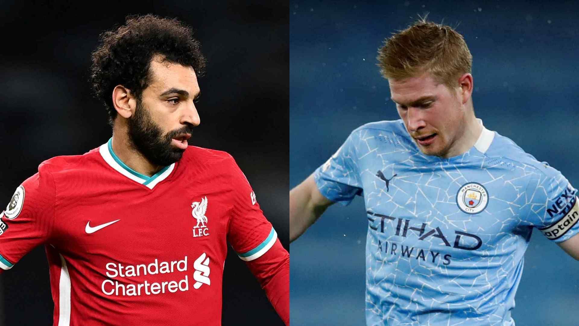Mohamed Salah Liverpool Kevin De Bruyne Manchester City 2020-21