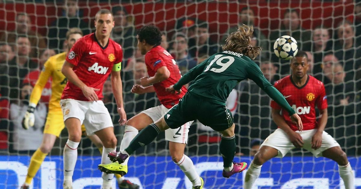 Luka Modric Manchester United Real Madrid Uefa Champions league 05032013