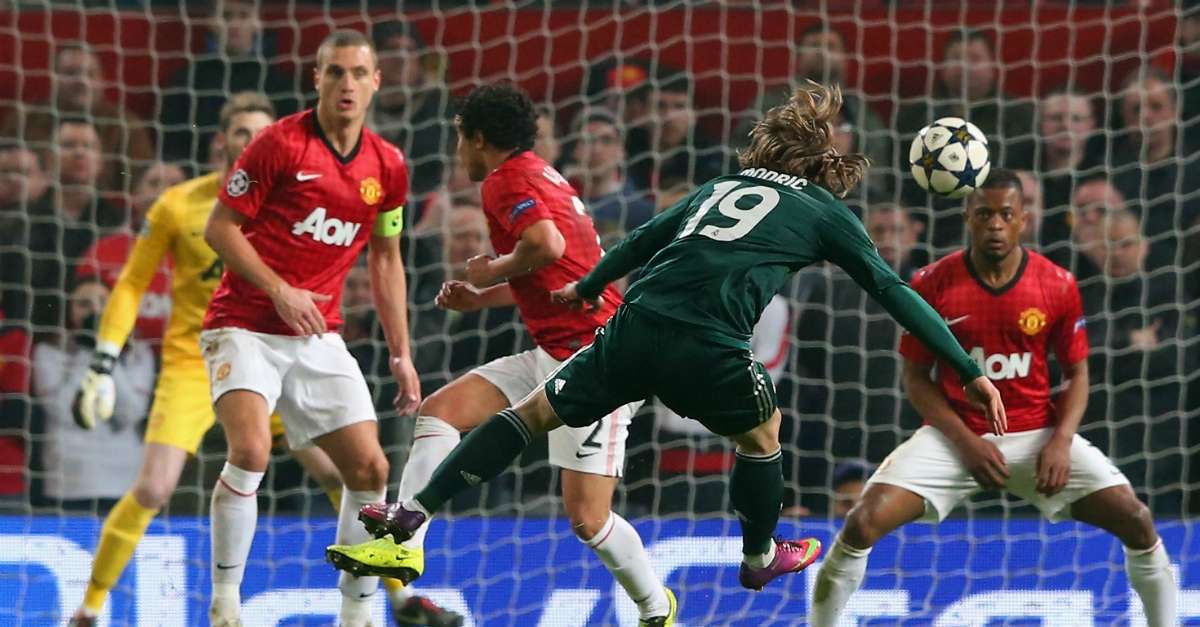 Luka Modric Manchester United Real Madrid Uefa Champions league 05032013