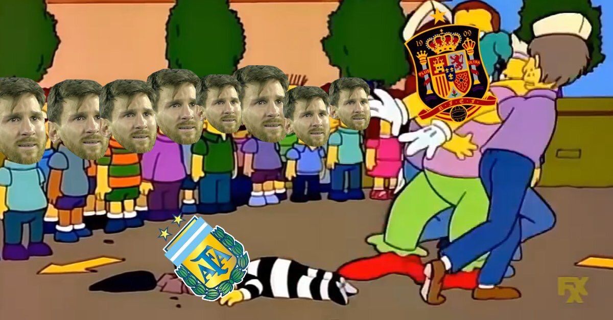 Memes España vs Argentina