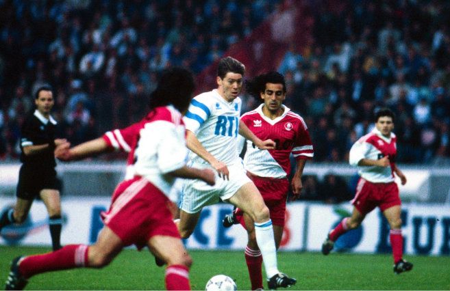 Chris Waddle Marcel Dib Marseille Monaco