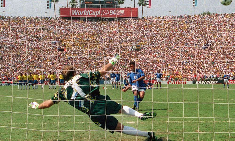 Claudio Taffarel Roberto Baggio Italy Brazil World Cup 1994