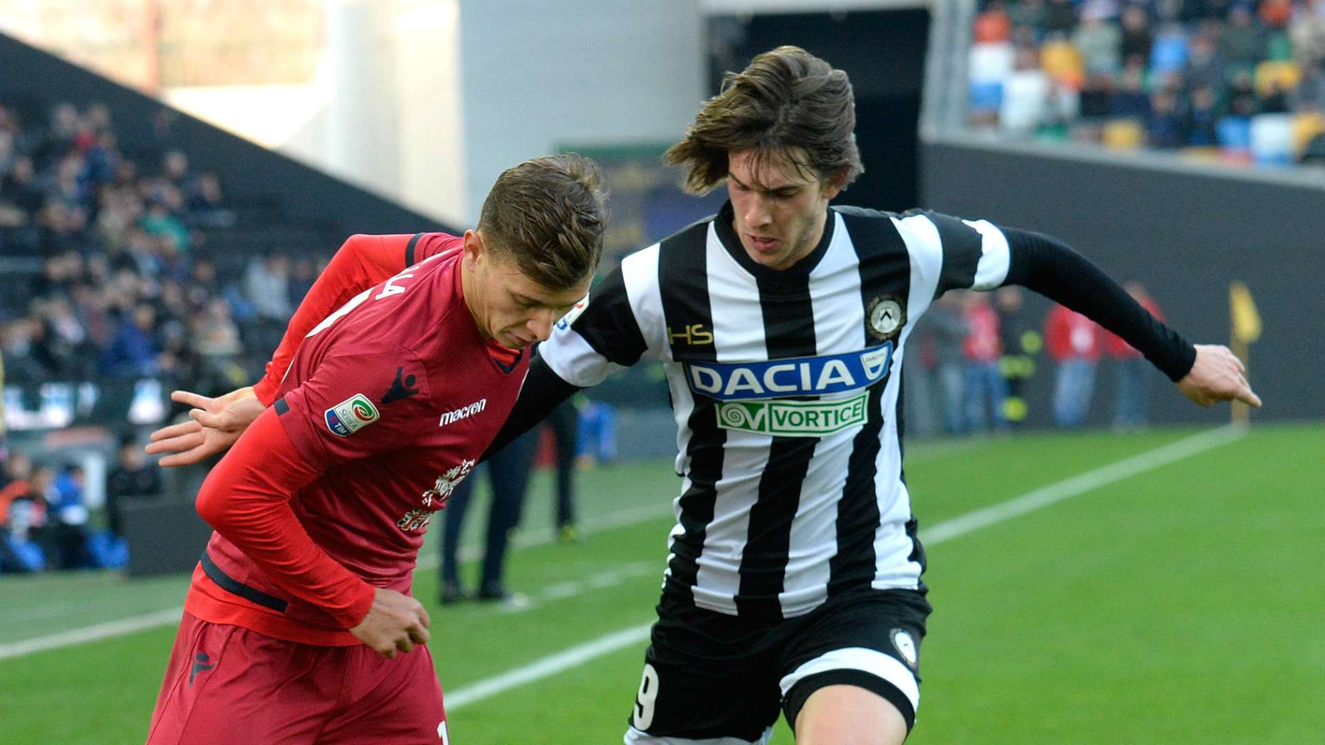 Andrija Balic, Nicolò Barella, Udinese, Cagliari, Serie A, 19112017