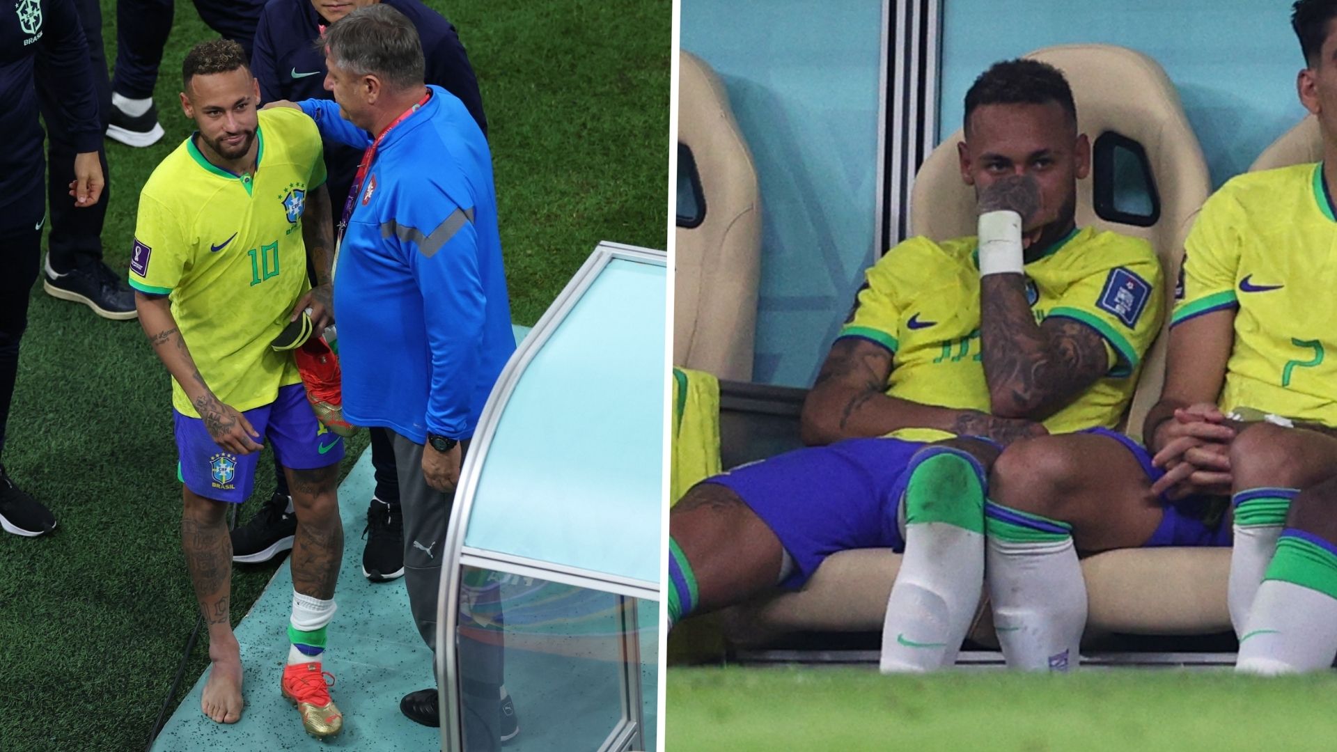 Neymar injured Brazil Serbia