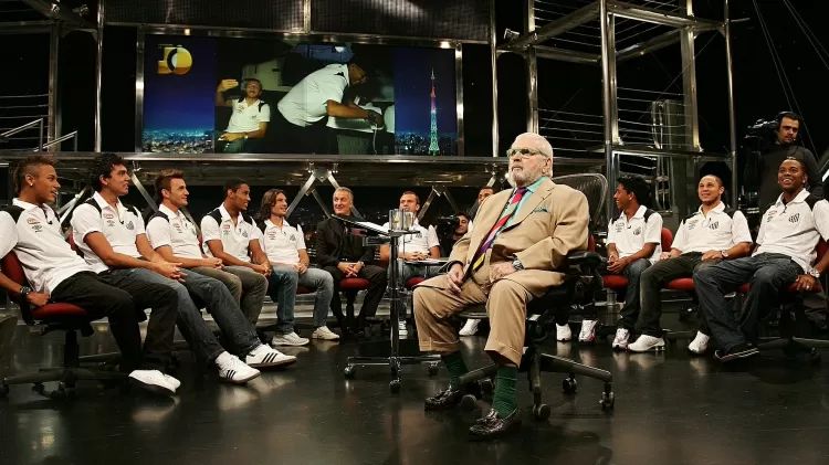 Jô Soares e elenco do Santos, 2010