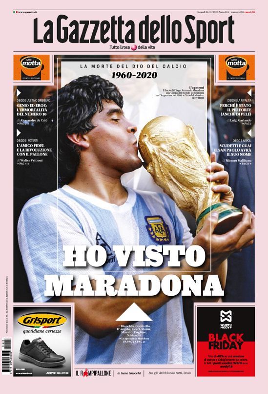Gazzetta - Ben Maradona'yı gördüm - Futbol tanrısının ölümü.jpeg