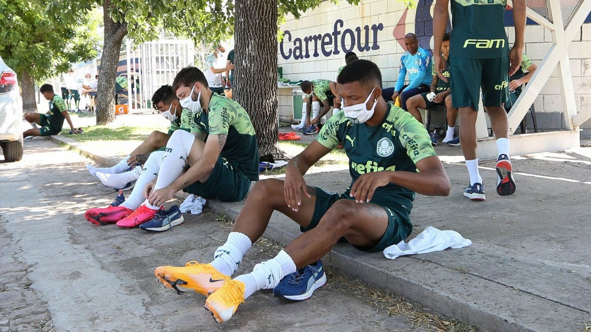 Treino Palmeiras River CT San Lorenzo 04 01 2020