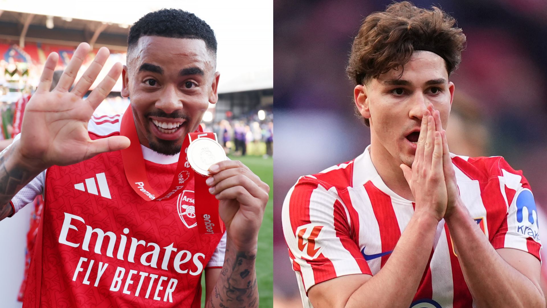 Gabriel Jesus Julian Alvarez Arsenal Atletico Madrid 2025-26