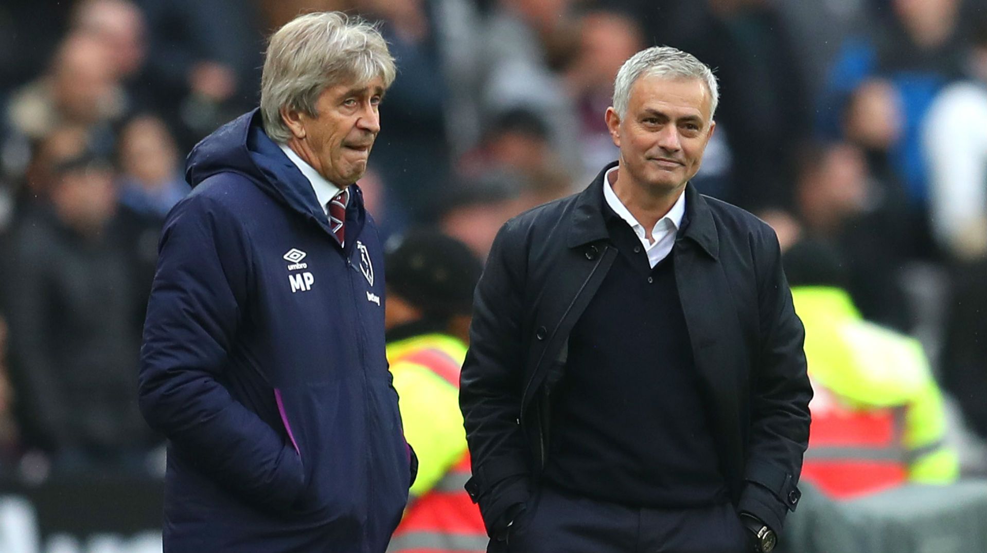 231119 West Ham Tottenham Manuel Pellegrini José Mourinho