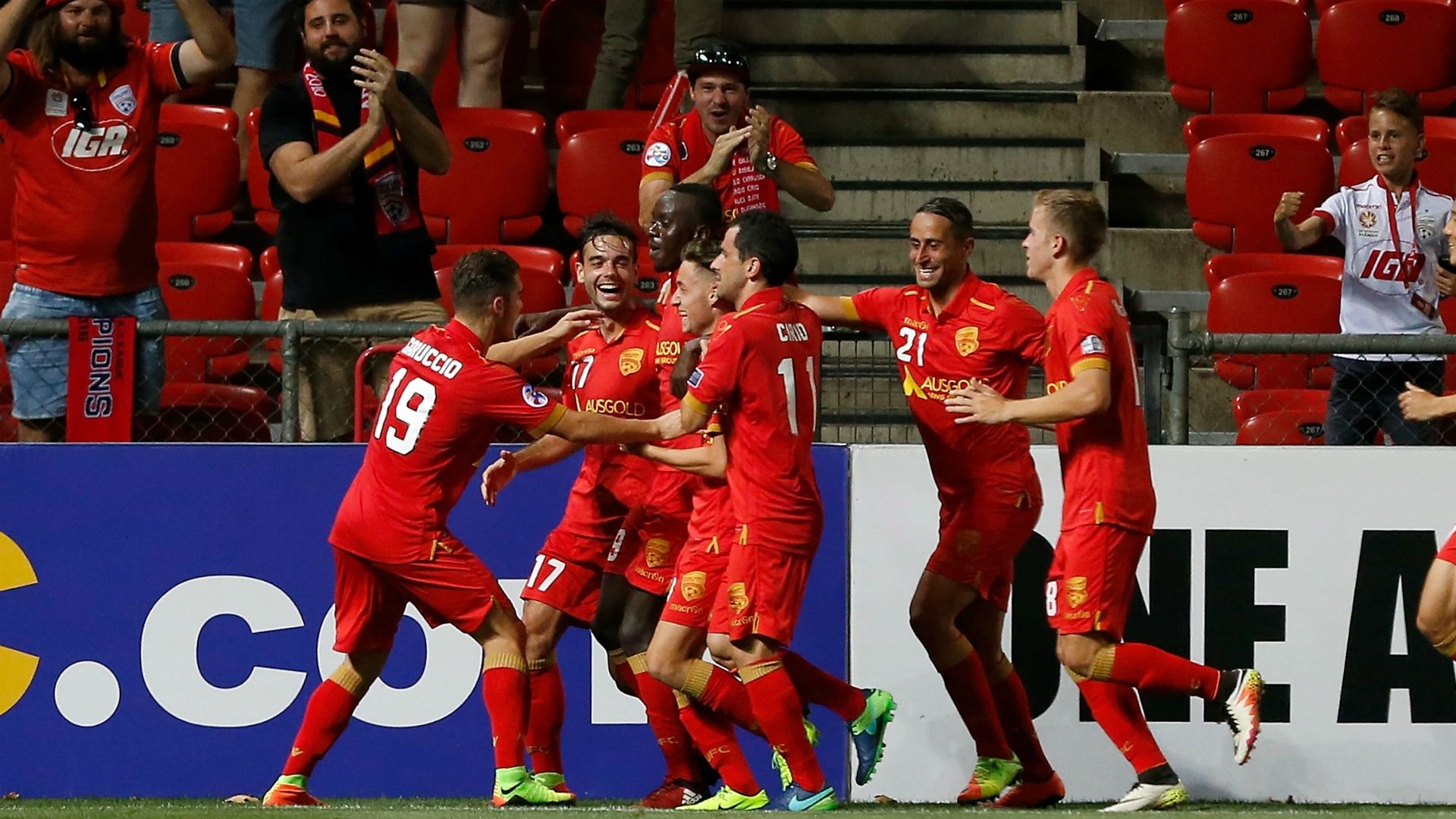 Mark Ochieng Adelaide United v Jeju United AFC Champions League 15032017