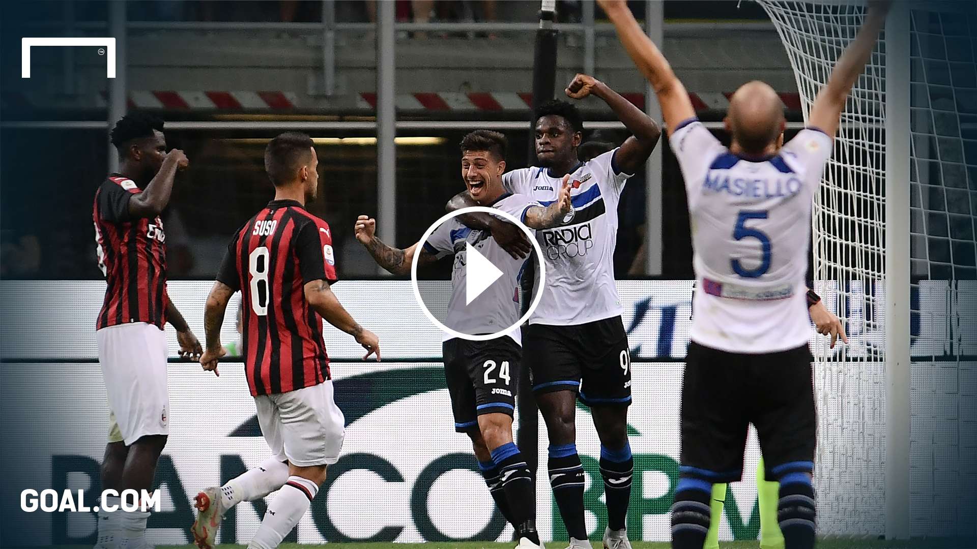 milan atalanta highlights serie a