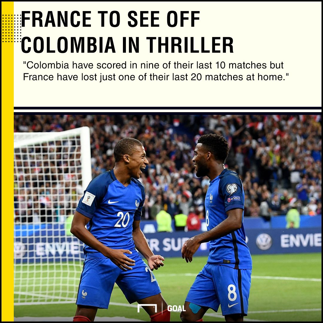 France Colombia graphic