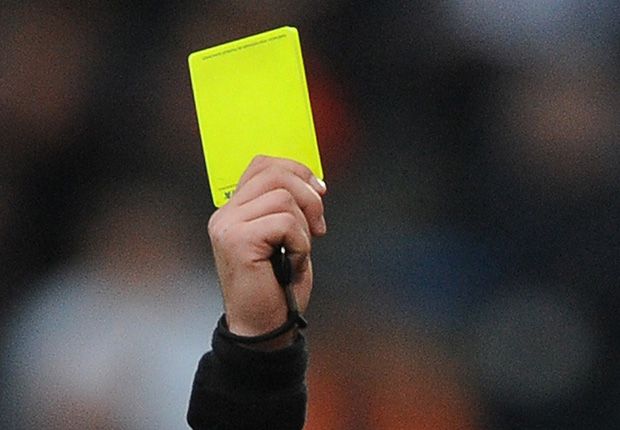 Yellow card, referee