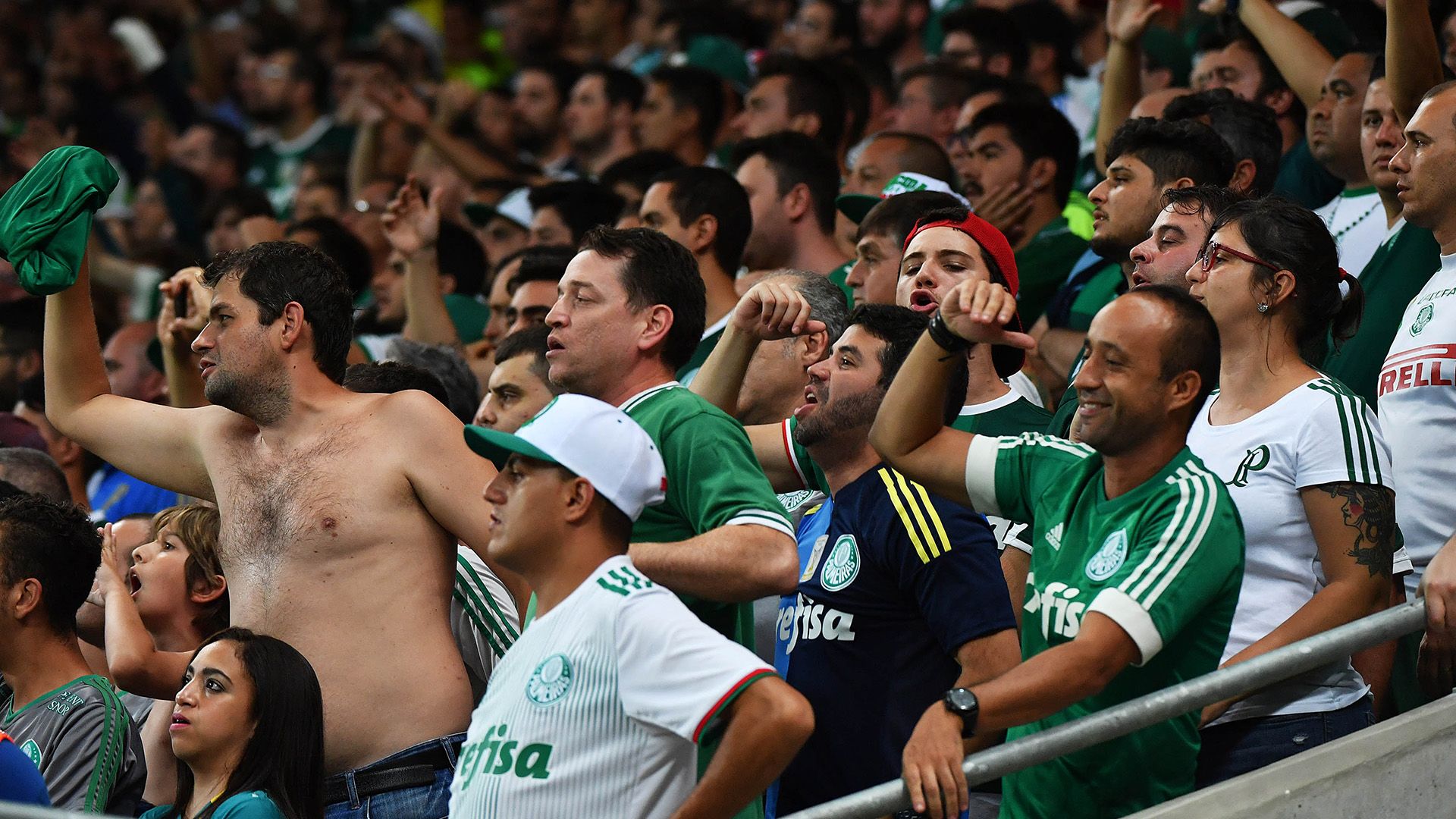 Torcida Palmeiras Jorge Wilstermann Copa Libertadores 15032017