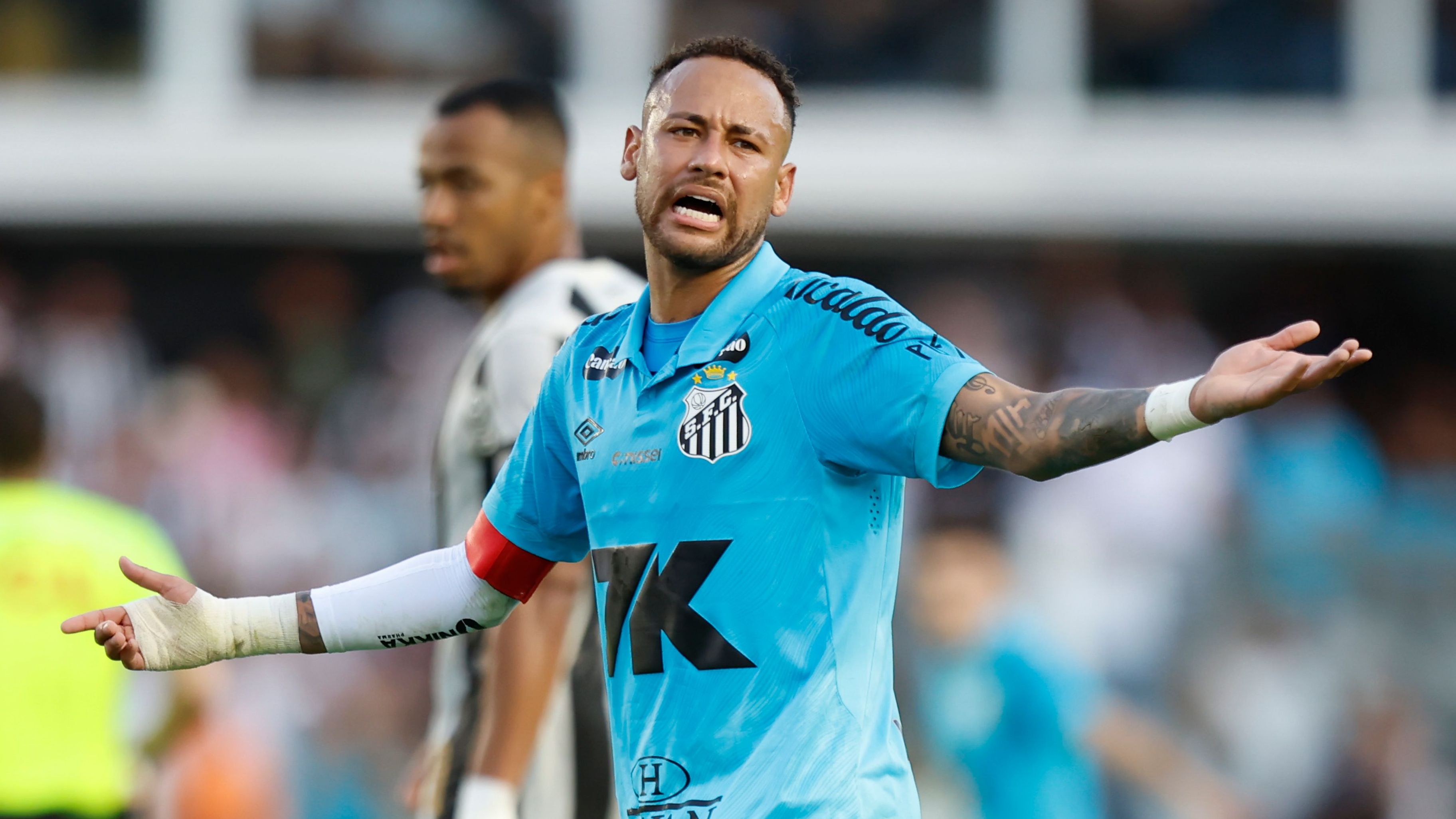Neymar insists 'desperation' to score a goal led to failed 'Hand of God' attempt in grovelling apology as handball red card proves costly in late Santos defeat to Botafogo | Goal.com UK