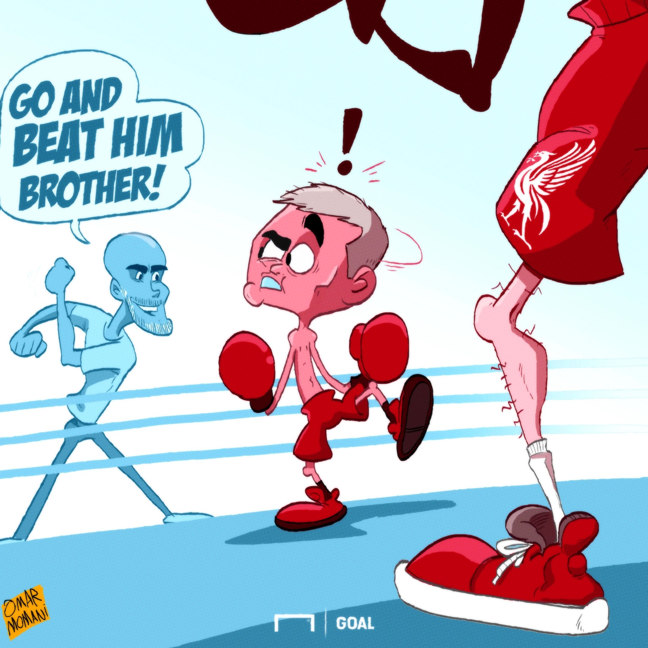Cartoon: Pep's in Mou's corner