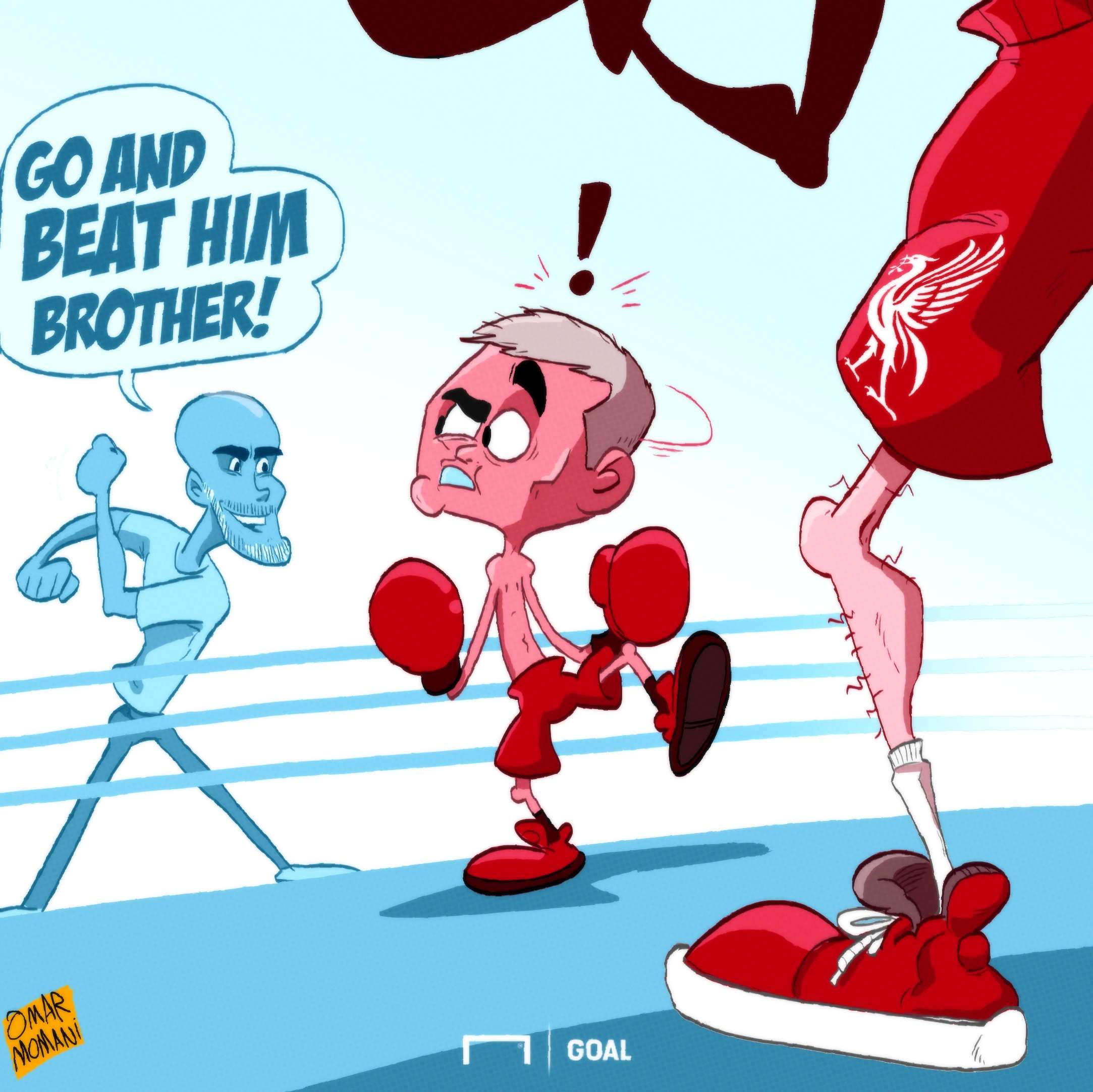 Cartoon: Pep's in Mou's corner