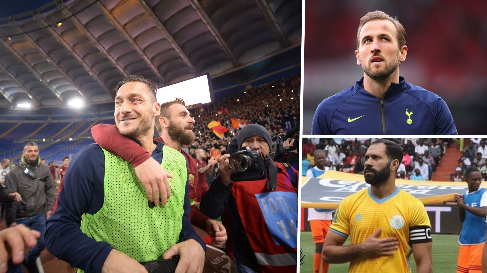 Harry Kane Francesco Totti Daniele De Rossi Hosny Abd Rabou