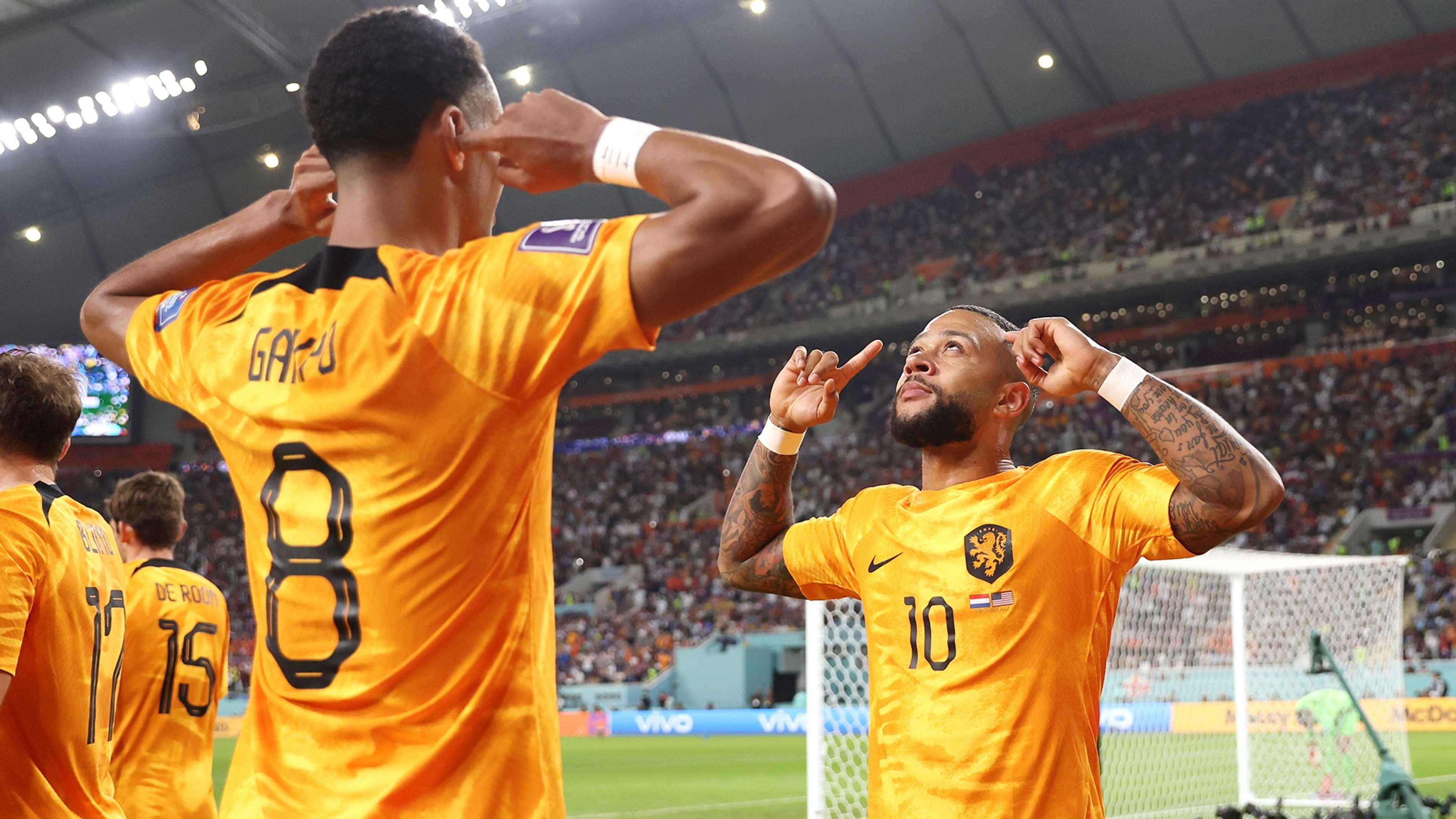Memphis Depay Cody Gakpo Netherlands USA 2022 World Cup