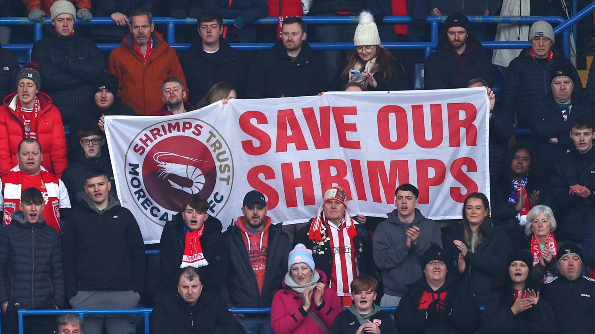 Morecambe fans Chelsea 2024-25