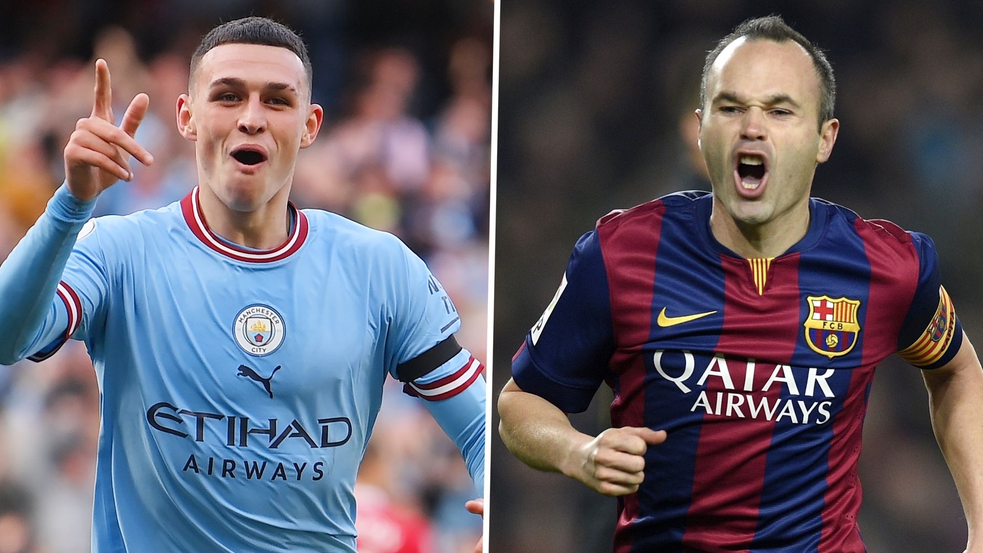 Phil Foden Andres Iniesta