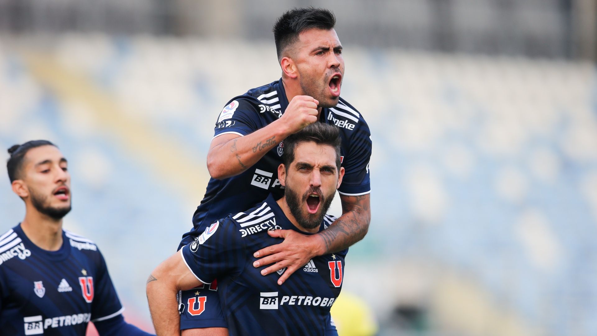070821 O'Higgins Universidad de Chile Joaquín Larrivey Franco Lobos y Gonzalo Espinoza