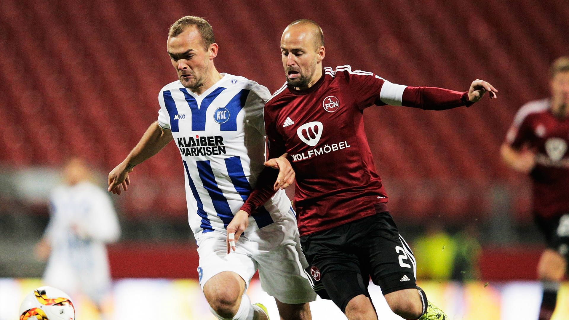 1. FC Nürnberg Nuremberg Karlsruher SC Erwin Hoffer Miso Brecko 2. Bundesliga 02112015