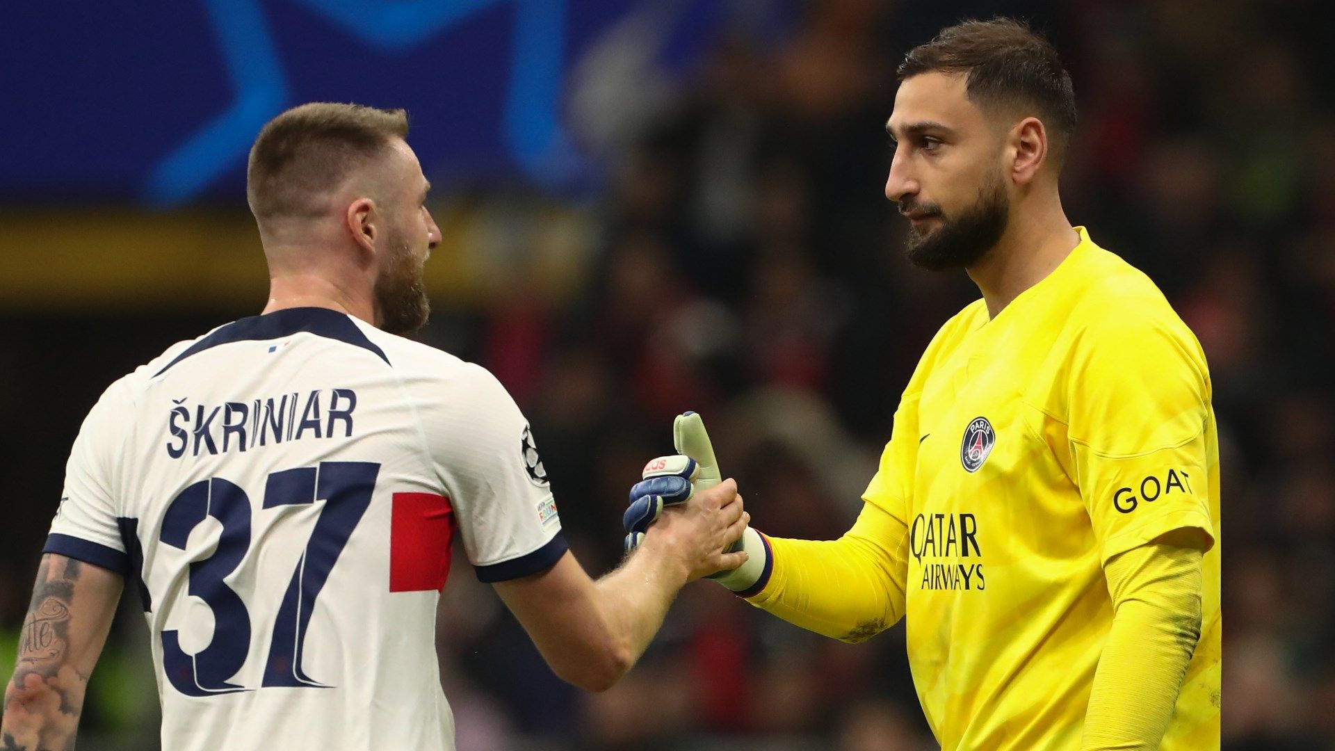 Milan Skriniar Gianluigi Donnarumma PSG 2023-24