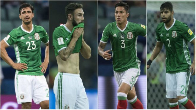 Selección Mexicana Oswaldo Alanís Miguel Layún Carlos Salcedo Néstor Araujo