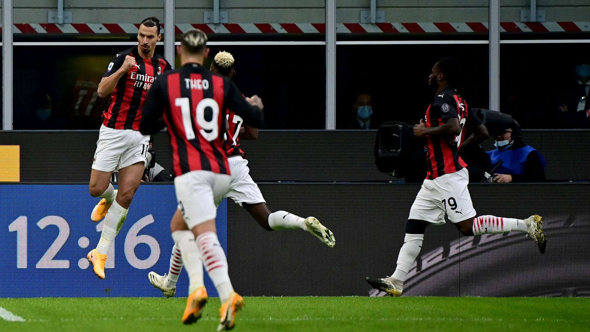 Ibrahimovic celebrating Inter Milan