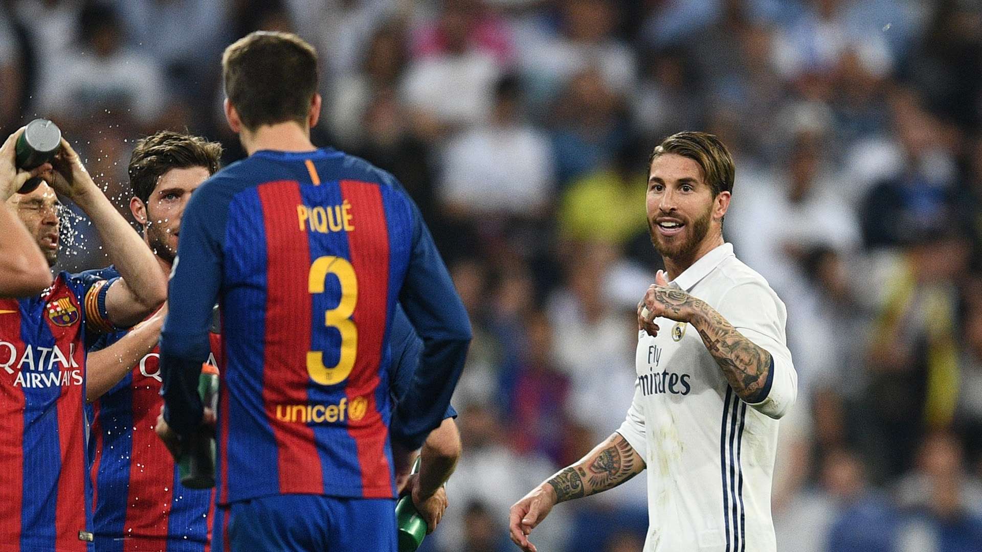 Sergio Ramos Gerard Pique Real Madrid Barcelona